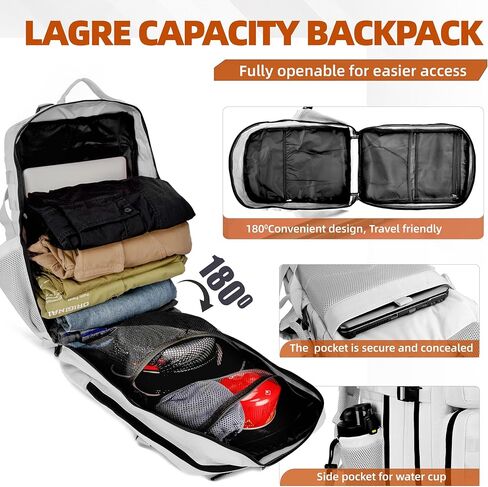 LUPU TACTICAL 45L Backpack for Men and Women 3 Days Assault Pack Outdoor Travel Hiking Camping Rucksack with Molle Webbing (White) in Saudi Arabia
