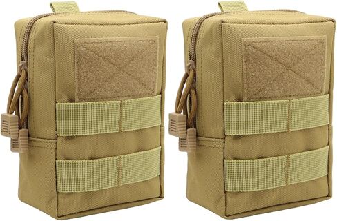 2 Pack Tactical Molle Pouch, Multi-Purpose Compact Waist Bags Military Gear Gadget EDC Backpack for Outdoor, Hiking, Hunting, Traveling in Saudi Arabia