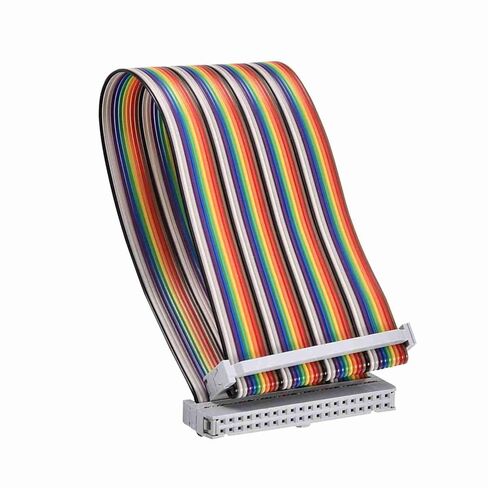 كابل شريط بوميا 40 دبوس قوس قزح GPIO، 20 سم | موسع IO من أنثى إلى أنثى لـ 2/3 قلب نحاسي من الموز Pi البرتقالي in Kuwait