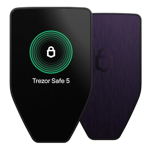 Trezor Safe 5 - محفظة أجهزة تشفير مزودة بعنصر آمن وعبارة مرور، وشاشة لمس ملونة، وردود فعل لمسية، وأمن Bitcoin، وتدعم آلاف العملات المعدنية والرموز، وإعداد سريع وبسيط (Green Berryl) in Saudi Arabia