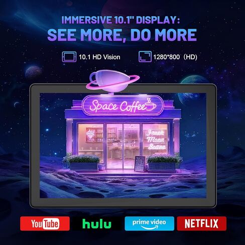 تابلت Gleeso، أحدث جهاز لوحي Android 16 مقاس 10 بوصة، 20 جيجابايت + 64 جيجابايت + 2 تيرابايت TF، بطارية 6000 مللي أمبير في الساعة، كاميرا مزدوجة، Widevine L1، معرف الوجه، WiFi 6، BT 5.4، أجهزة لوحية 2 في 1 مع حافظة واقية لقلم لوحة المفاتيح والماوس in Kuwait