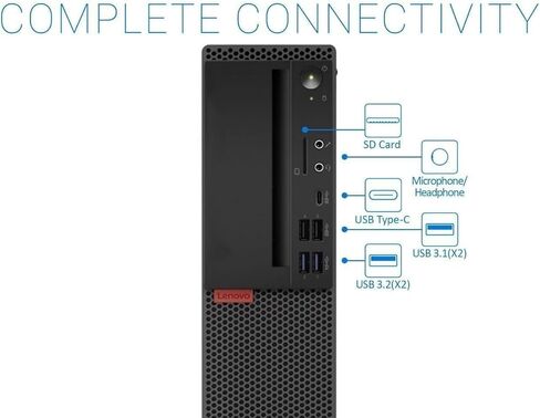 كمبيوتر مكتبي Lenovo ThinkCentre M720s SFF، Intel Quad Core i3-8100، ذاكرة وصول عشوائي 8 جيجابايت، 256 جيجابايت SSD، VGA، منفذ DisplayPort، لوحة مفاتيح وماوس، USB Wi-Fi وBluetooth، Windows 11 Pro (متجدد) in Kuwait