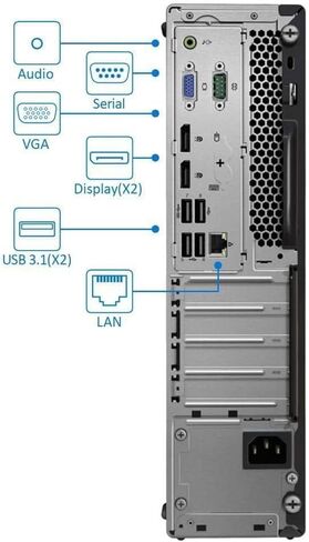 كمبيوتر مكتبي Lenovo ThinkCentre M720s SFF، Intel Quad Core i3-8100، ذاكرة وصول عشوائي 8 جيجابايت، 256 جيجابايت SSD، VGA، منفذ DisplayPort، لوحة مفاتيح وماوس، USB Wi-Fi وBluetooth، Windows 11 Pro (متجدد) in Kuwait