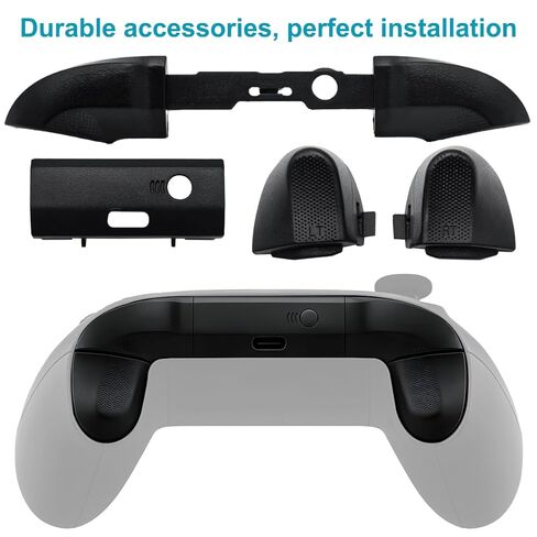 2 Pack Bumpers Replacement, DaKuan Compatible with Xbox Series X/S Controllers, Black and White LB RB Button Repair Kit with 2 Joystick Thumbsticks, T6 T8H Screwdrivers and Prying Tools in Saudi Arabia
