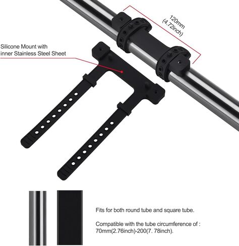 Bluetooth Speaker Mounting Bracket Fits JBL Flip 7/6/5/4/3/ESSENTIAL 2/ Essential/Grip, Portable Speaker Mount Holder Accessories for Bike/Golf Cart/Boat Railing/Scooter/utv/ATV/Motorcycle in Saudi Arabia
