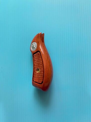 Hardwood Handgun Grips Compatilbe with S&W J Frame Round Butt, Bodyguard Replacement Handcraft Wood Pistol Grip Handmade Imported in Saudi Arabia