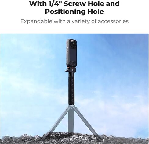 K&F Concept Upgrade Magnetic Quick Release Foldable Selfie Stick Compatible with Insta360 X5, 89cm/35inch Aluminum Alloy Extension Invisible Pole, Adjustable Handle Grip with Safety Lock for X4 Air in Saudi Arabia