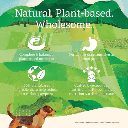 Gather Endless Valley Plant Based Dog Food, 6 lb – Vegan Recipe – No GMOs, No Artificial Colors, Flavors or Preservatives – with Organic Ingredients – Complete Balanced Nutrition for Vegan Dogs in Saudi Arabia