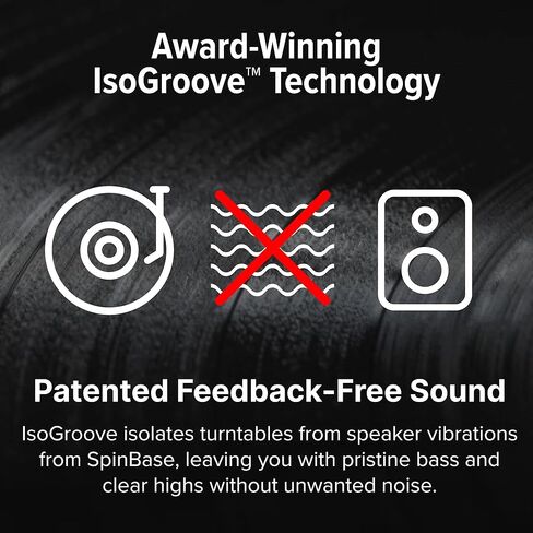 نظام موسيقى SpinDuo 2 Record Player من Andover (أبيض) يتضمن مكبر صوت SpinBase 2 وقرص SpinDeck 2 الدوار in Saudi Arabia