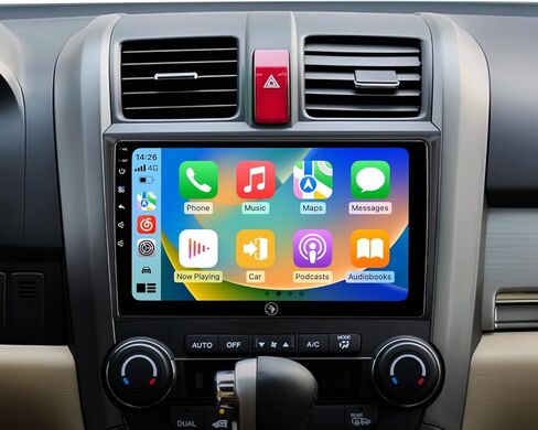 9 Inch Car Radio Stereo for Honda CR-V 2012-2016 Wireless CarPlay Android Auto 5G WiFi GPS Navigation Touch Screen Bluetooth FM RDS HD Backup Camera (2012-2016 CRV Radio) in Saudi Arabia