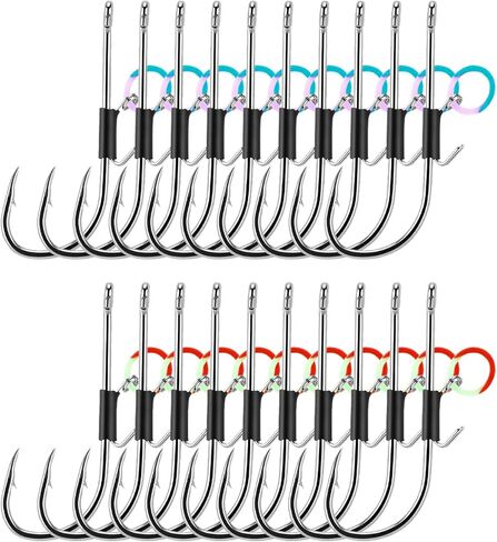 UCEC Live Shrimp Hooks Fishing Hooks Saltwater Freshwater Shrimp Walker Hook, High Carbon Steel Hook Strong Sharp for Catfish & Bass, Strong Adapt to Various Fishing, Size: 2/0 3/0 4/0 in Saudi Arabia