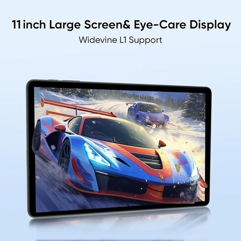 Tablet 11 Inch, Android 16, 32GB RAM+256GB Octa-Core, 8000mAh Battery, 1280 * 800 Touch Screen, 5+8MP Dual HD Camera (Black Case and Keyboard) in Saudi Arabia