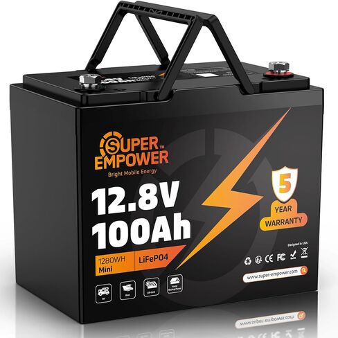بطارية ليثيوم 12 فولت 300 أمبير LiFePO4، بطارية RV LiFePO4 ذات دورة عميقة مع حماية من درجة الحرارة المنخفضة، 200 أمبير BMS، 3840 وات في الساعة، بحد أقصى 15000 دورة، عمر 10 سنوات للمركبات الترفيهية والطاقة الشمسية ومحرك التصيد والبحرية in Saudi Arabia