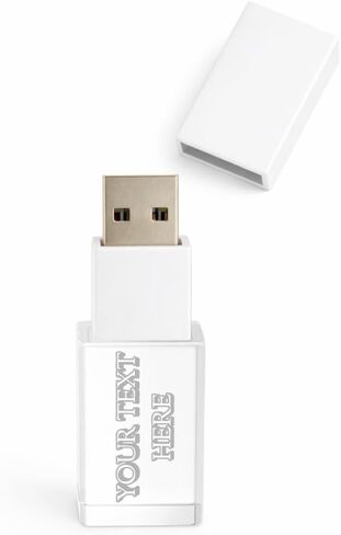 Personalized Crystal USB Flash Drive 32GB USB 3.0 - Cute Custom Flash Drive with Walnut (Crystal) Cap for Wedding Photography Delivery, Unique Gift, Keepsake or Other Photography Clients in Saudi Arabia