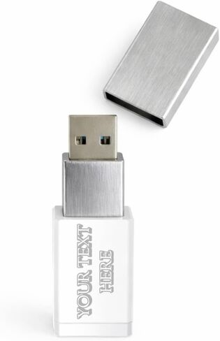 Personalized Crystal USB Flash Drive 32GB USB 3.0 - Cute Custom Flash Drive with Walnut (Crystal) Cap for Wedding Photography Delivery, Unique Gift, Keepsake or Other Photography Clients in Saudi Arabia
