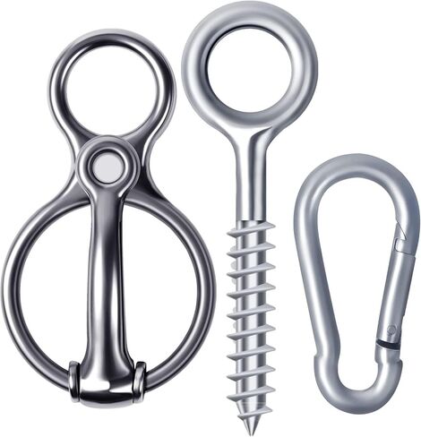Martx Horse Tie Ring, Safe Horse Accessories Rigging Equipment for Horses,Horse tack and Supplies Horse Accessories,Horse tie Blocker Ring Prevents Horses from Pulling Back Durable Stainless Steel in Saudi Arabia