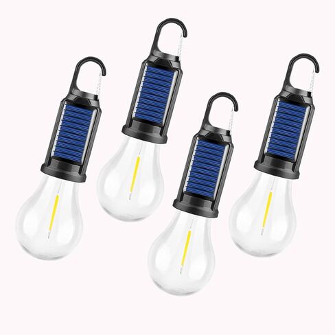 5 عبوات من مصابيح التخييم بالطاقة الشمسية، مصابيح فانوس LED قابلة لإعادة الشحن مع خطاف مشبك، مصابيح خيمة بيضاء دافئة، 3 أوضاع ومستشعر تلقائي، مصباح طوارئ مقاوم للماء للمشي لمسافات طويلة والإعصار والإعداد لانقطاع التيار الكهربائي in Kuwait