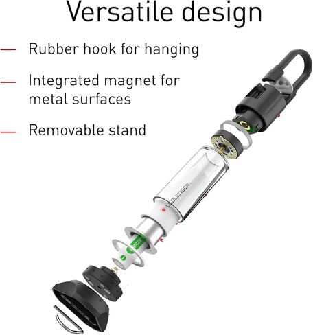 Ledlenser ML6 Lantern - أسود - ضوء USB قابل لإعادة الشحن لبنك الطاقة - تعزيز 750 لومن وتقنية المنشور الصغير لفانوس LED - وقت تشغيل لمدة 240 ساعة مع إخراج أبيض دافئ لإضاءة الخيمة in Kuwait
