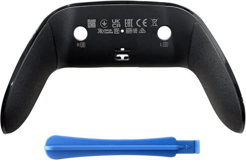 غطاء خلفي بديل لوحدة التحكم DualSense Edge المتوافقة مع PS5 DSE - غطاء مثبت بمشبك مع قبضة مطاطية ناعمة بمواصفات OEM، يعمل على إصلاح الاصفرار والتقشير (أسود) in Saudi Arabia