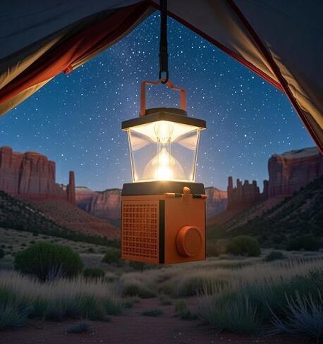 Salt Water Lamp - No Battery Needed, 350LM Brightness, 120-150 Hours Continuous Light, Portable LED Lantern for Fishing, Camping, Yoga & Home Use - FCC, RoHS , CE, Certified in Saudi Arabia