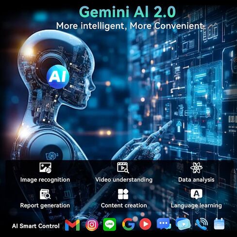 2026 Android 16 Tablet 11 Inch with Gemini AI, 24GB RAM + 256GB ROM /2TB TF, T7250 Octa-Core Processor, 1920x1200 FHD IPS Display, 8000mAh, GPS, Widevine L1, 2-in-1 Tablet with Keyboard Mouse Stylus in Saudi Arabia