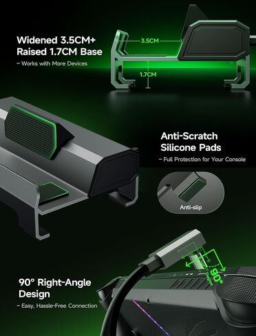 محطة إرساء JSAUX 4K@120 هرتز لـ ROG Xbox Ally X/Xbox Ally/Steam Deck OLED/Legion Go 2، منصة Steam Deck 6 في 1 مع HDMI 2.1، Gigabit Ethernet، 3 USB 3.0، محور شحن 100 واط لـ ROG Ally/Ally X-HB0612 in Saudi Arabia