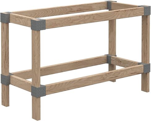 مجموعة رفوف فردية من HyLoft HEAVYWeight، مقاس 2 × 4، باللون الرمادي in Kuwait