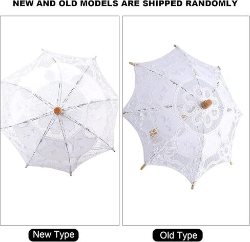 Lace Umbrella Vintage Wedding Bridal Elegant Stylish Cotton Cloth Parasol Sun Umbrella for Wedding Party Decoration Photography Accessories in Saudi Arabia