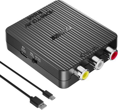 محول BENFEI HDMI إلى RCA، محول صوت فيديو مركب 1080p HDMI إلى AV 3RCA CVBS يدعم PAL/NTSC لعصا التلفزيون، Roku، Chromecast، Apple TV، الكمبيوتر الشخصي، الكمبيوتر المحمول، PS5/PS4/PS3/Xbox، مشغل بلو راي، HDTV in Saudi Arabia