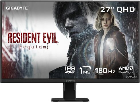 GIGABYTE - GS27QA SA - 27" IPS Gaming Monitor - QHD 2560x1440-180Hz - 1ms MPRT - AMD FreeSync - HDMI, DP - Black in Saudi Arabia