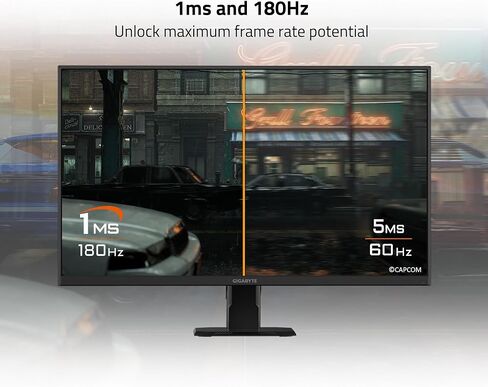 GIGABYTE - GS27QA SA - 27" IPS Gaming Monitor - QHD 2560x1440-180Hz - 1ms MPRT - AMD FreeSync - HDMI, DP - Black in Saudi Arabia