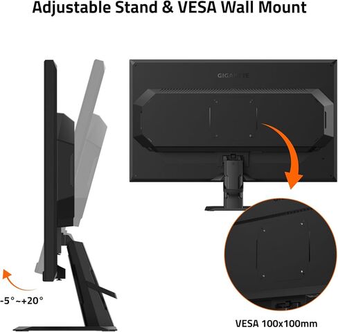 GIGABYTE - GS27QA SA - 27" IPS Gaming Monitor - QHD 2560x1440-180Hz - 1ms MPRT - AMD FreeSync - HDMI, DP - Black in Saudi Arabia