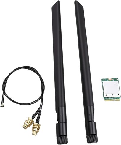 Yoidesu Triple Band M.2 WiFi 7 Card, WiFi 7 Wireless Card 5.8Gbps High Speed M.2 with 4K QAM & Dual Antennas for W 11 Laptops and Desktops in Saudi Arabia