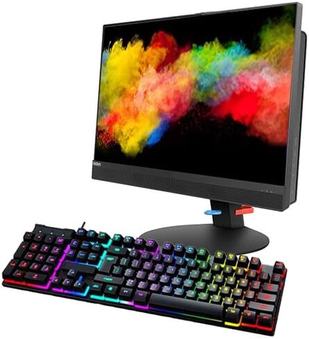كمبيوتر مكتبي Lenovo ThinkCentre M820Z الكل في واحد، شاشة 21.5 بوصة FHD (1920x1080)، ذاكرة وصول عشوائي 8 جيجا، 256 جيجا SSD، Core i5-8400 - 2.8 جيجا هرتز إلى 4.0 جيجا هرتز، لوحة مفاتيح وماوس، بدون كاميرا، واي فاي، Windows 11 pro (متجدد) in Saudi Arabia