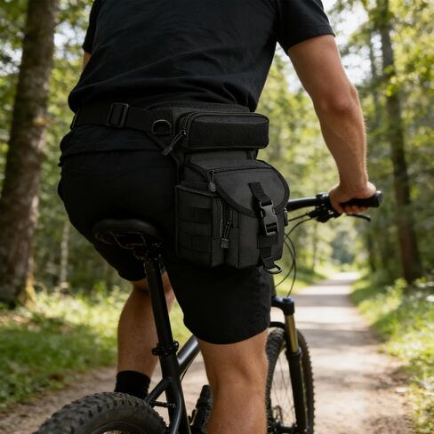 Hiking Waist Packs, Adjustable Mens Fanny Pack, Waterproof Belt bags, Drop Leg Bag, for Camping, Tactical,Cycling in Saudi Arabia
