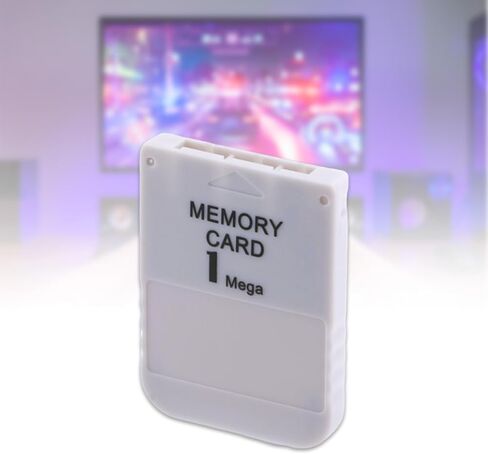 1MB Memory Card Compatible for PS1 Game Console Fast Read Write,Game Saving Card Compatible with PS1 Classic Game Systems in Saudi Arabia