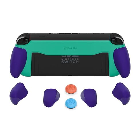 ZORFLO Ergonomic Grip Case for Nintendo Switch 2, Hard Shell with Replaceable Grips for All Hand Sizes, Comfortable Handheld Grip Accessories (Black) in Saudi Arabia