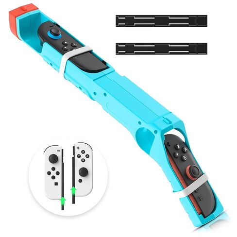 RHOTALL Shooting Game Hand Grips Compatible with Nintendo Switch/OLED / 2, Shooting & Hunting Games Accessory for Switch/OLED/2 Controller -Blue in Saudi Arabia