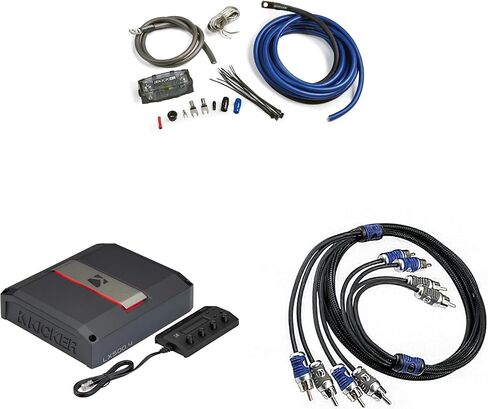 Kicker LX500.4, Amp Install Kit, 4-Channel Amplifier - 4x125 Watts Full Range Class-D Amp (51LX5004) in Saudi Arabia