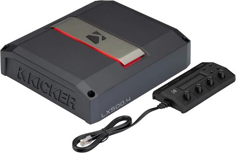 Kicker LX500.4, Amp Install Kit, 4-Channel Amplifier - 4x125 Watts Full Range Class-D Amp (51LX5004) in Saudi Arabia