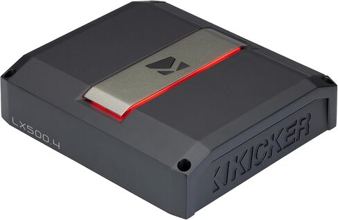 Kicker LX500.4, Amp Install Kit, 4-Channel Amplifier - 4x125 Watts Full Range Class-D Amp (51LX5004) in Saudi Arabia