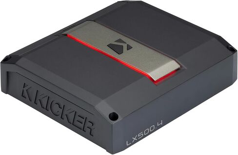 Kicker LX500.4, Amp Install Kit, 4-Channel Amplifier - 4x125 Watts Full Range Class-D Amp (51LX5004) in Saudi Arabia