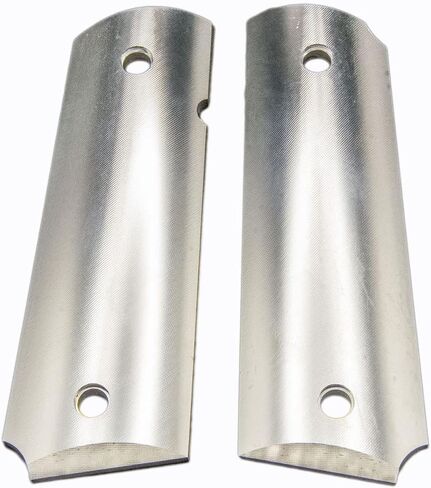 Upgrade Your 1911 Full Size Pistol Grip Raw Aluminum Grips, Customizable, to engrave or Plate, ambidextrous Cut, and Easy to Install in Saudi Arabia