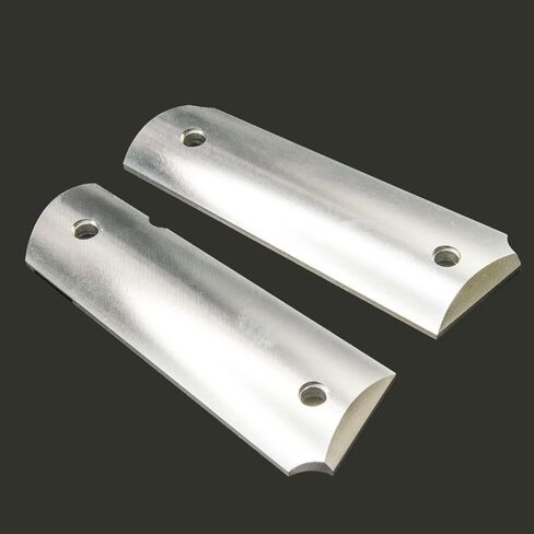 Upgrade Your 1911 Full Size Pistol Grip Raw Aluminum Grips, Customizable, to engrave or Plate, ambidextrous Cut, and Easy to Install in Saudi Arabia