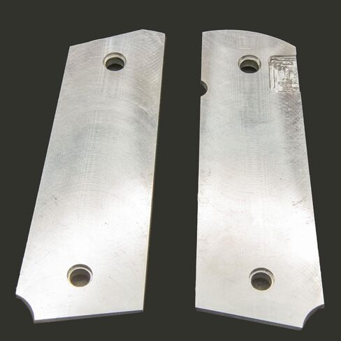 Upgrade Your 1911 Full Size Pistol Grip Raw Aluminum Grips, Customizable, to engrave or Plate, ambidextrous Cut, and Easy to Install in Saudi Arabia