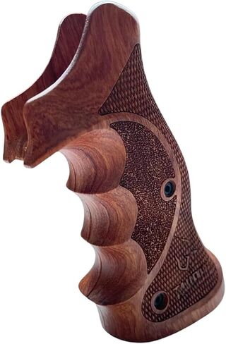 New Handmade Grip Compatible with Tauurus Tracker/Judge 17 44 415 425 450 617 627 692 Rough Texture Engraved, Padauk Wood #Track04 in Saudi Arabia