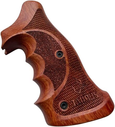 New Handmade Grip Compatible with Tauurus Tracker/Judge 17 44 415 425 450 617 627 692 Rough Texture Engraved, Padauk Wood #Track04 in Saudi Arabia