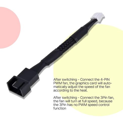 4PIN إلى 4Pin 3Pin بطاقة الرسومات PWM كابل مروحة اتصال 15 سم in Kuwait