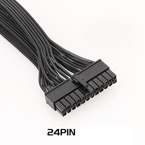 60 سنتيمتر كابل مسطح أسود لسلسلة G + G2 G3 P2 T2 وحدات إمداد الطاقة 10PIN + 18PIN إلى 24PIN وحدات الطاقة in Kuwait