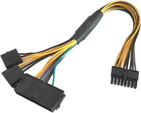 الموثوقية ATX24Pin إلى 16Pin محولات كابل لأجهزة الكمبيوتر اللوحات الأم كابل محول الطاقة 30 سنتيمتر تمديد إمدادات الطاقة in Kuwait